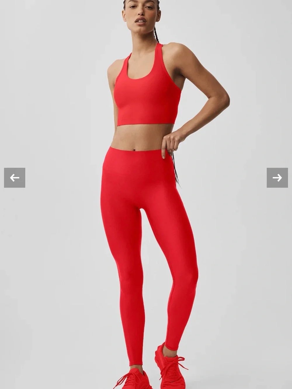 ALO Yoga Bright Red High-Rise Leggings